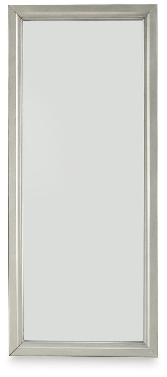 Evesen - Floor Standing Mirror With Storage - Champagne