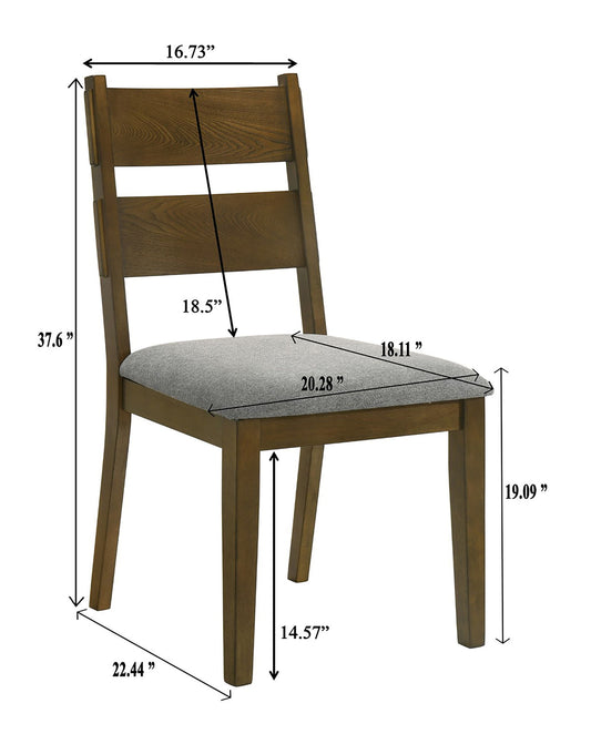 Everly - Side Chair (Set of 2) - Brown