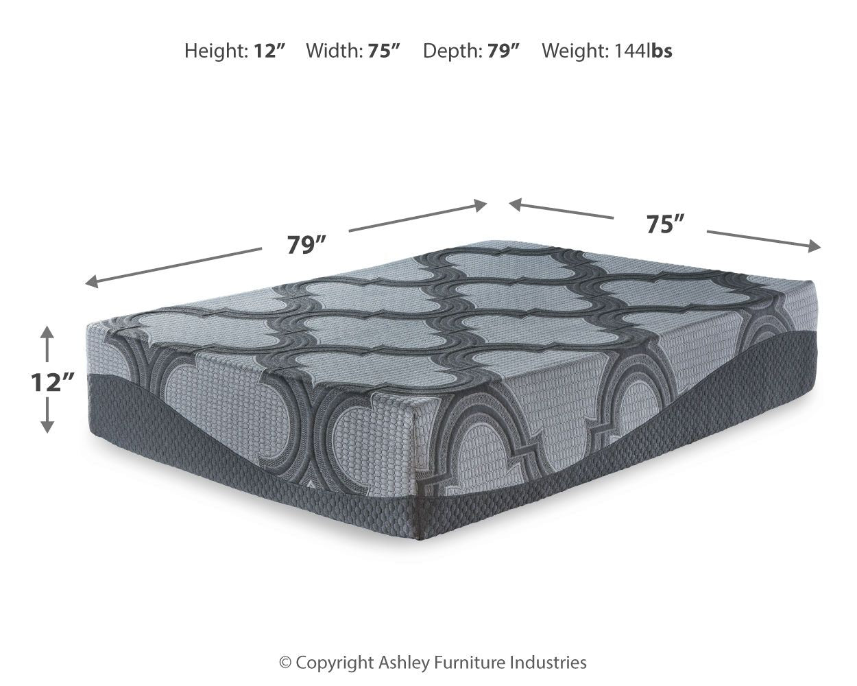 12 Inch Ashley Hybrid - Hybrid Mattress
