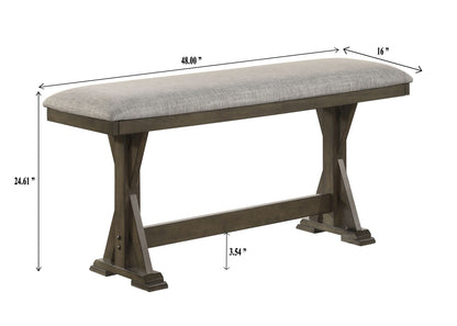 Lloyd - Counter Height Bench - Brown