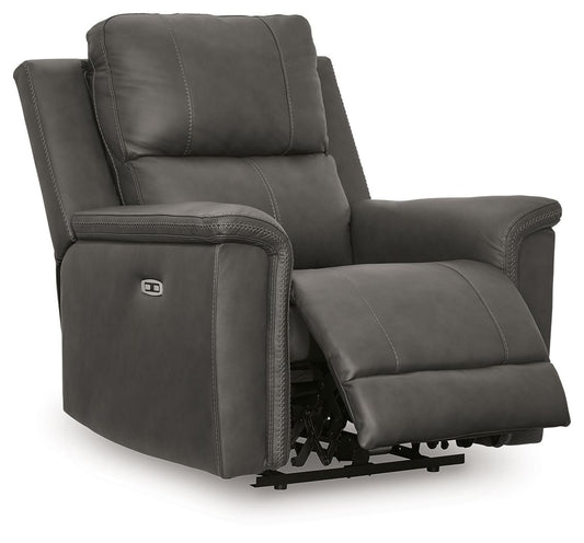 Bleckley - Power Recliner With Adjustable Headrest - Anchor