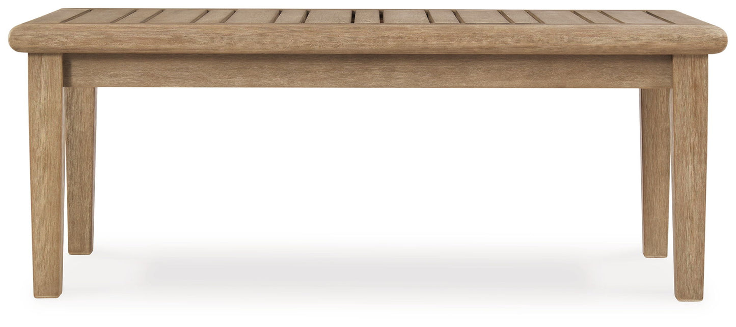 Carter Hall - Rectangular Cocktail Table - Beige