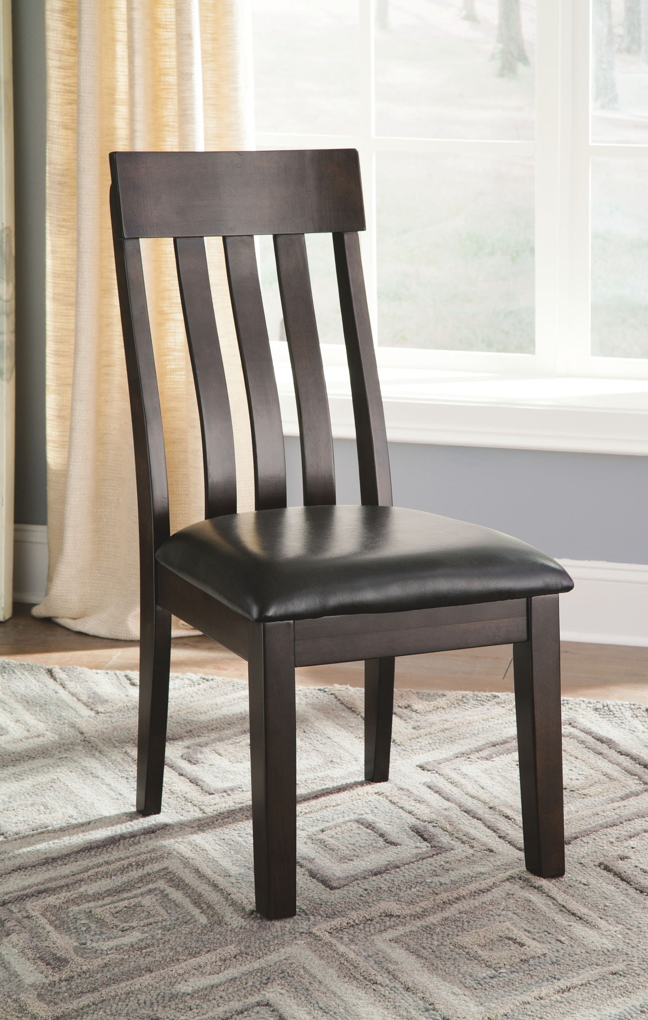 Haddigan - Dining UPH Side Chair (Set of 2) - Dark Brown