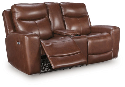 Next Move - Power Reclining Loveseat With Console / Adjustable Headrest