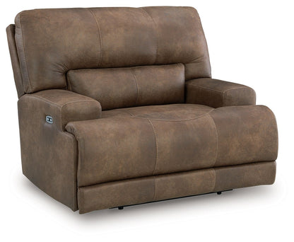 Beckley Place - Power Recliner With Adjustable Headrest - Earth