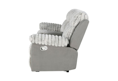 Global 68" Reclining Loveseat - Gray