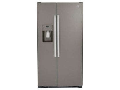 GE 25.3 Cubic Foot Side-By-Side Refrigerator - Slate